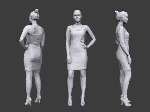 lowpoly people casual pack vol 13 Model 3D