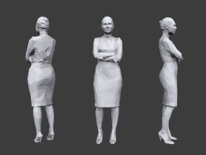 lowpoly people casual pack vol 13 Model 3D