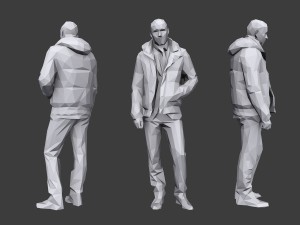 lowpoly people casual pack vol 13 Model 3D