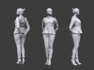lowpoly people casual pack vol 13 Model 3D