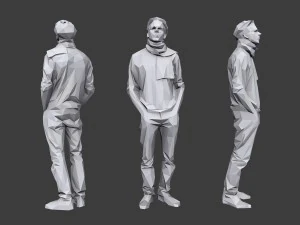 lowpoly people casual pack vol 14 3D Model