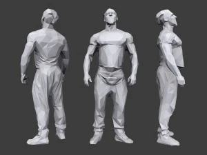 lowpoly people casual pack vol 14 3D Model