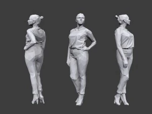 lowpoly people casual pack vol 14 3D Model