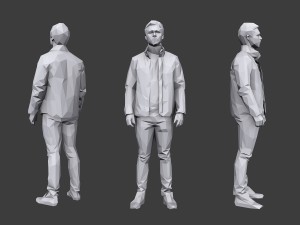 lowpoly people casual pack vol 15 Model 3D
