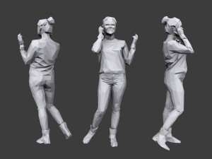 lowpoly people casual pack vol 15 Model 3D