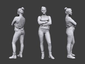 lowpoly people casual pack vol 15 Model 3D