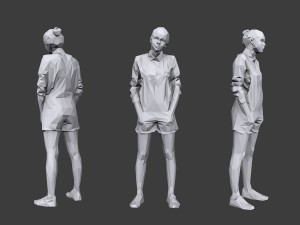 lowpoly people casual pack vol 15 Model 3D
