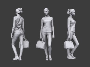 lowpoly people casual pack vol 16 3D Model