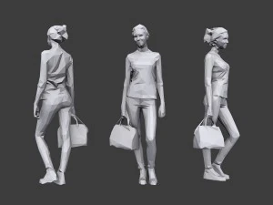 lowpoly people casual pack vol 16 3D Model