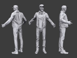 lowpoly people casual pack vol 16 3D Model