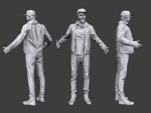 lowpoly people casual pack vol 16 3D Model