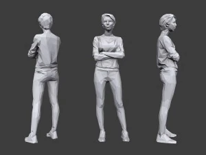 lowpoly people casual pack vol 16 3D Model