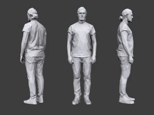 lowpoly people casual pack vol 16 3D Model