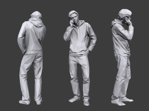 lowpoly people casual pack vol 17 3D Модель
