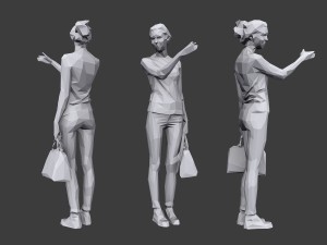 lowpoly people casual pack vol 17 3D Модель