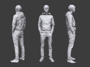 lowpoly people casual pack vol 18 3Dモデル