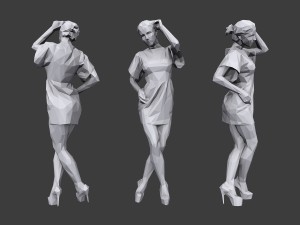 lowpoly people casual pack vol 18 3Dモデル