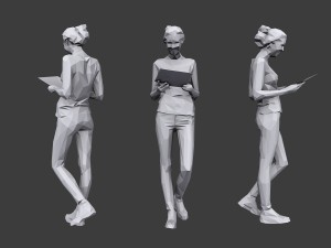 lowpoly people casual pack vol 18 3Dモデル