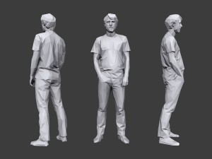 lowpoly people casual pack vol 19 3D Model