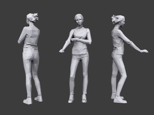 lowpoly people casual pack vol 19 3D Model