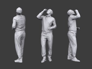 lowpoly people casual pack vol 19 3D Model
