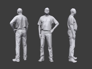 lowpoly people casual pack vol 19 3D Model