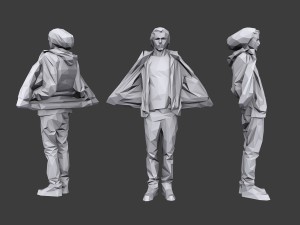 lowpoly people casual pack vol 19 3D Model