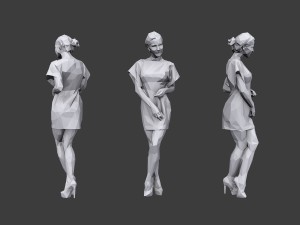 lowpoly people casual pack vol 19 3D Model