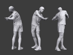 lowpoly people fitness pack Modèle 3D