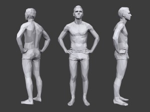 lowpoly people vacation pack Modelo 3D