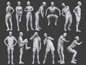 complete lowpoly people pack vol 2 3D Model