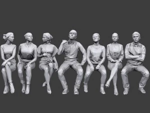 complete lowpoly people pack vol 2 3D Model