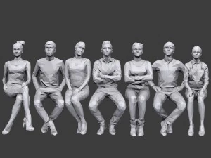 complete lowpoly people pack vol 2 3D Model