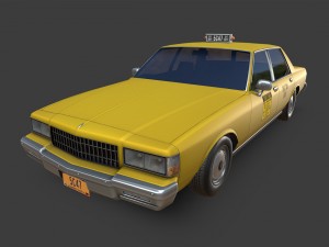 chevrolet caprice new york taxi 3Dモデル