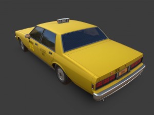 chevrolet caprice new york taxi Model 3D