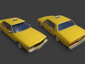 chevrolet caprice new york taxi Model 3D