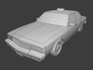 chevrolet caprice new york taxi Model 3D