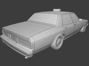 chevrolet caprice new york taxi Model 3D