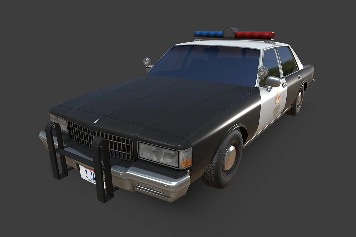 chevrolet caprice police edition 3D Model .c4d .max .obj .3ds .fbx .stl .blend 