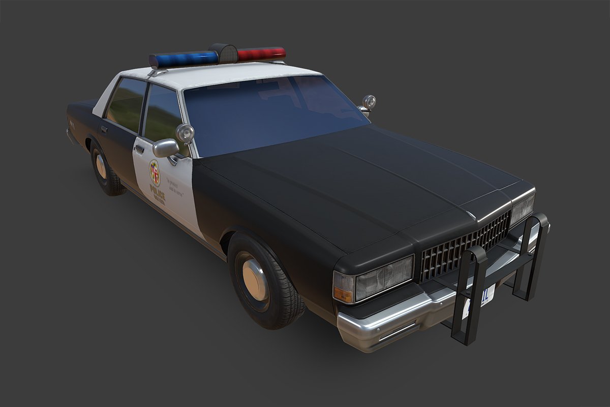 chevrolet caprice police edition 3D Модель in Старые авто 3DExport