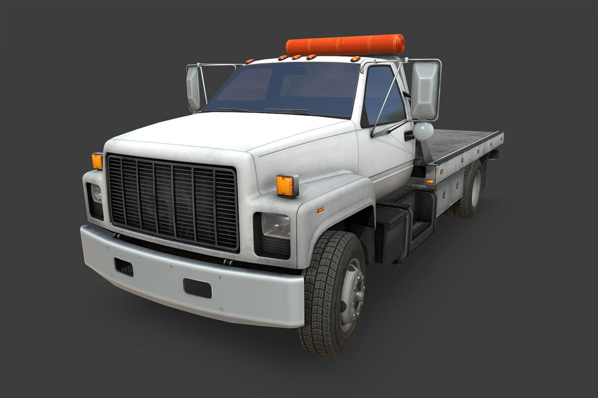 top kick truck 3D Model .c4d .max .obj .3ds .fbx .stl .blend 