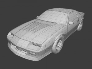 chevrolet camaro 1990 3D Модель