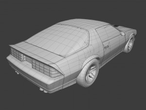 chevrolet camaro 1990 3D Модель