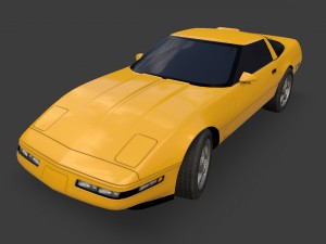 chevrolet corvette 1995 Modèle 3D
