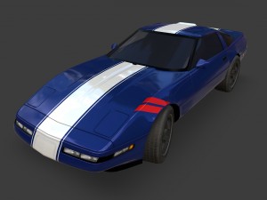 chevrolet corvette 1995 Modèle 3D