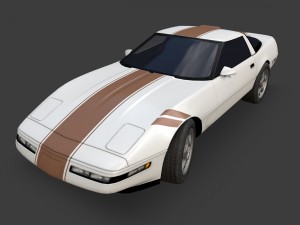 chevrolet corvette 1995 Modèle 3D