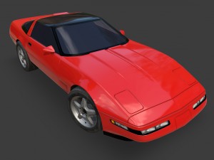 chevrolet corvette 1995 Modèle 3D