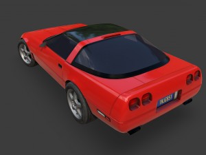 chevrolet corvette 1995 Modèle 3D