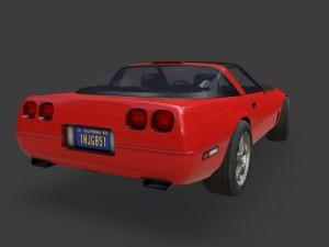 chevrolet corvette 1995 Modèle 3D