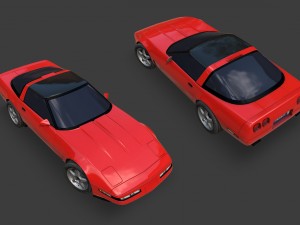 chevrolet corvette 1995 Modèle 3D